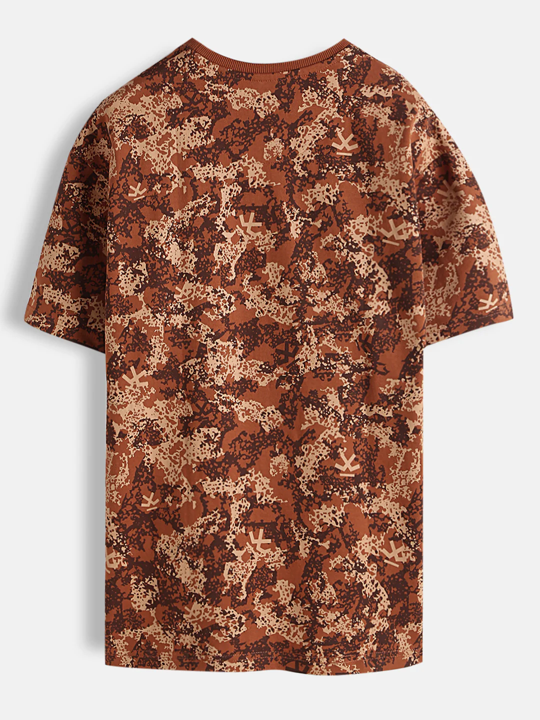 Abstract Oversized AOP T-Shirt | Rust - Image 2