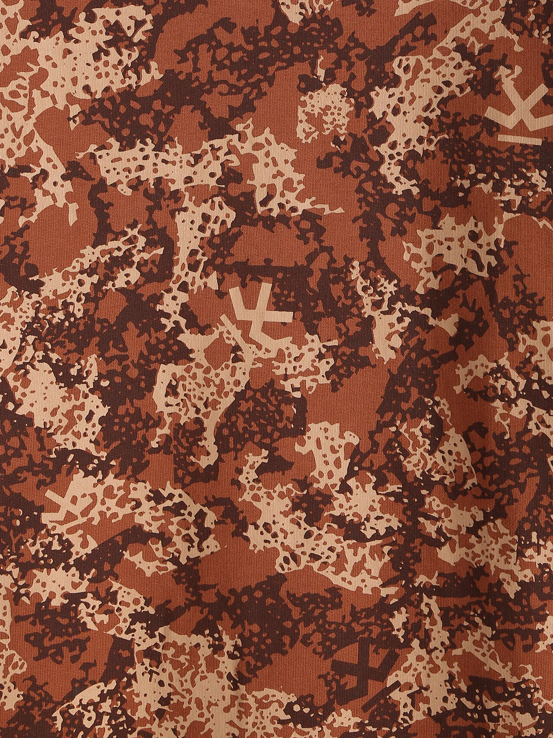 Abstract Oversized AOP T-Shirt | Rust - Image 4