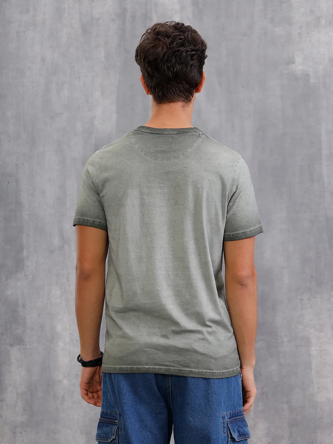 Acid Washed Slim Fit T-Shirt | Grey - Image 3