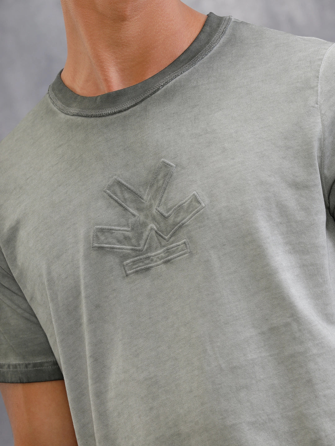 Acid Washed Slim Fit T-Shirt | Grey - Image 4
