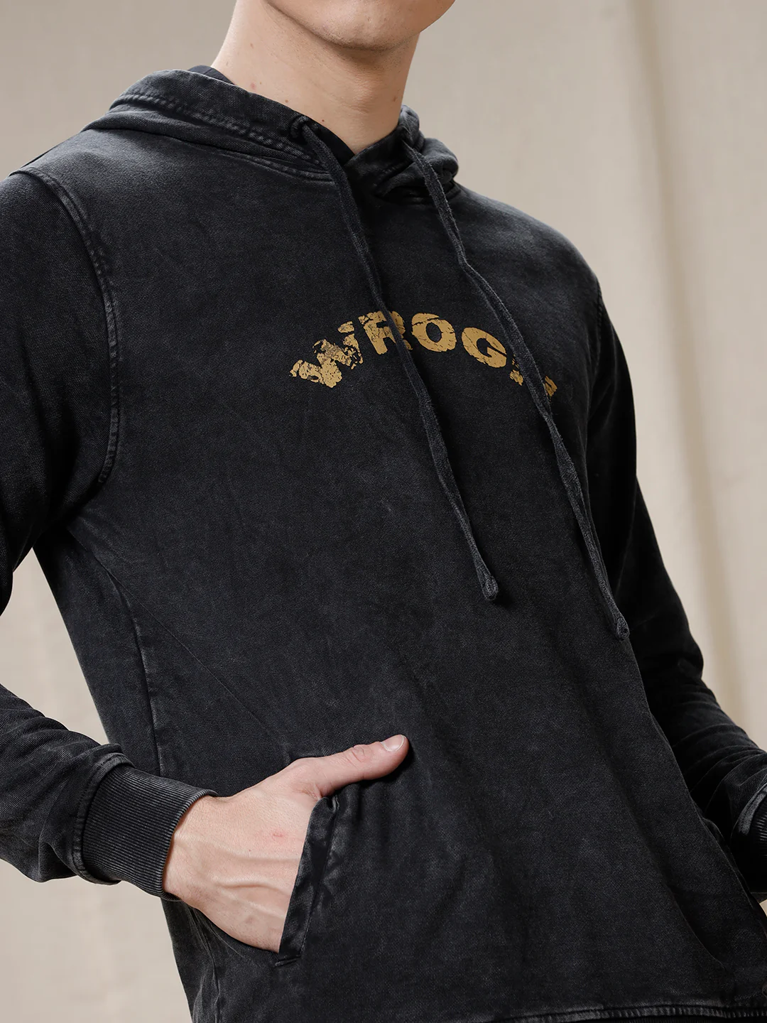 Acid Washed Wrogn Hoodie - Image 6