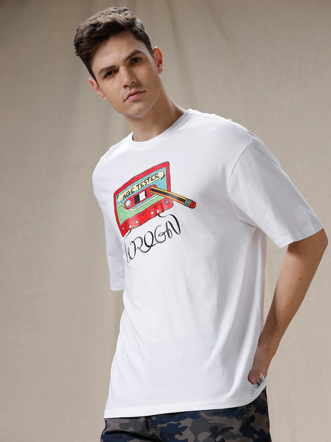 Age Tester Printed Oversized T-Shirt - Image 4