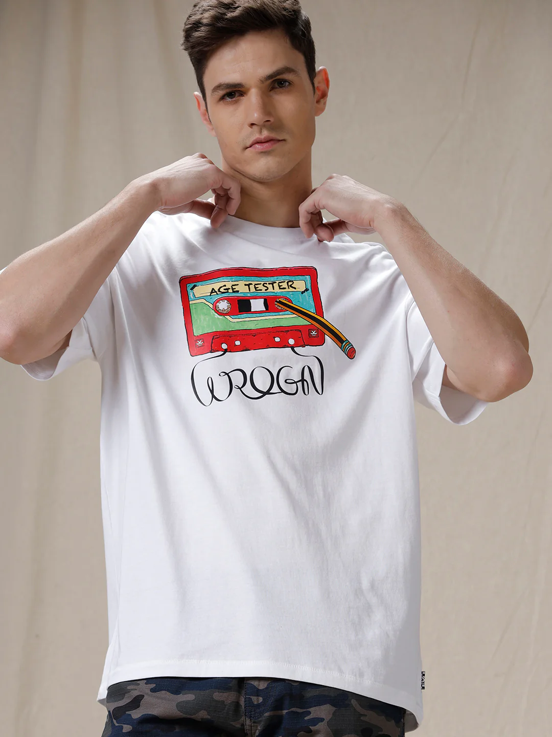 Age Tester Printed Oversized T-Shirt - Image 6