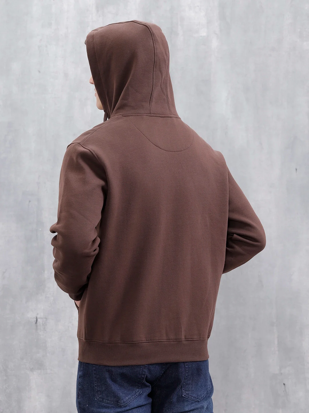 All-Day Casual Comfort Fit Hooded Sweatshirt | Java - Image 4
