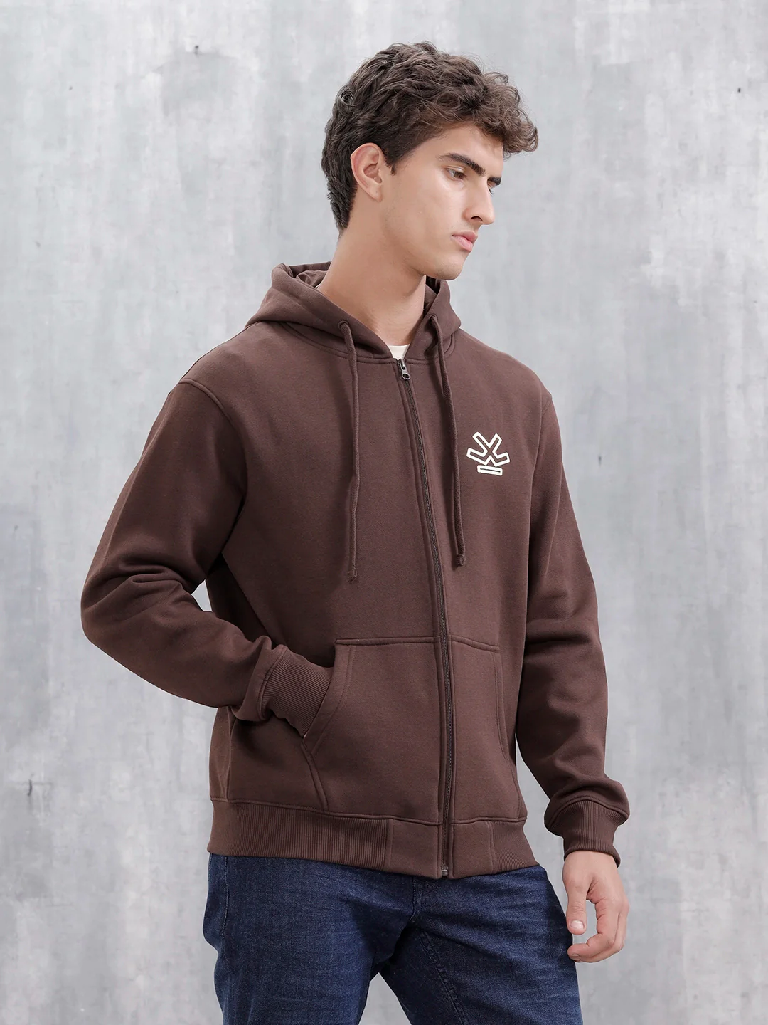 All-Day Casual Comfort Fit Hooded Sweatshirt | Java - Image 5