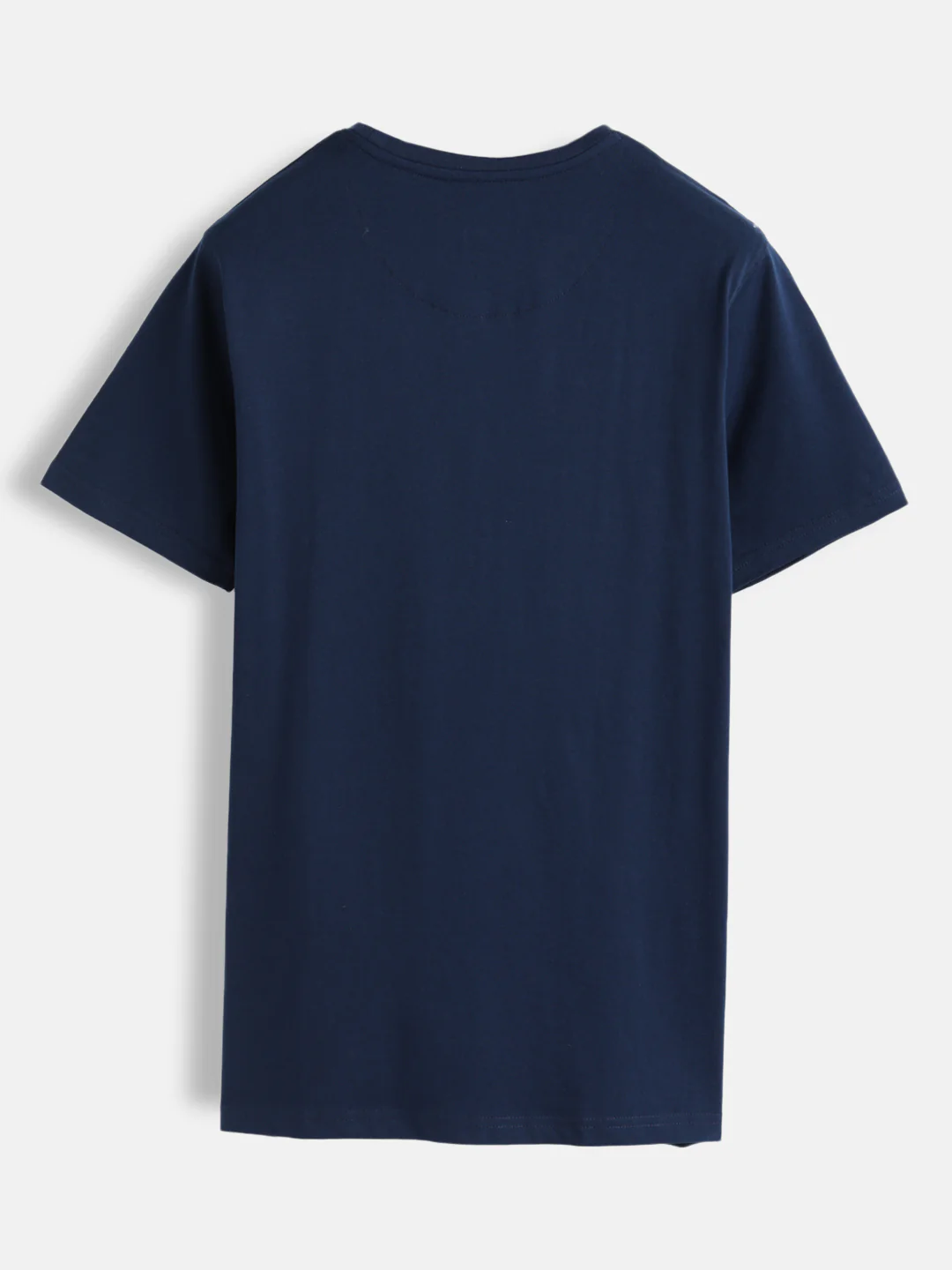 Ancient Script Inspired 3D Print Brand Carrier T-Shirt  | Navy Blue - Image 2