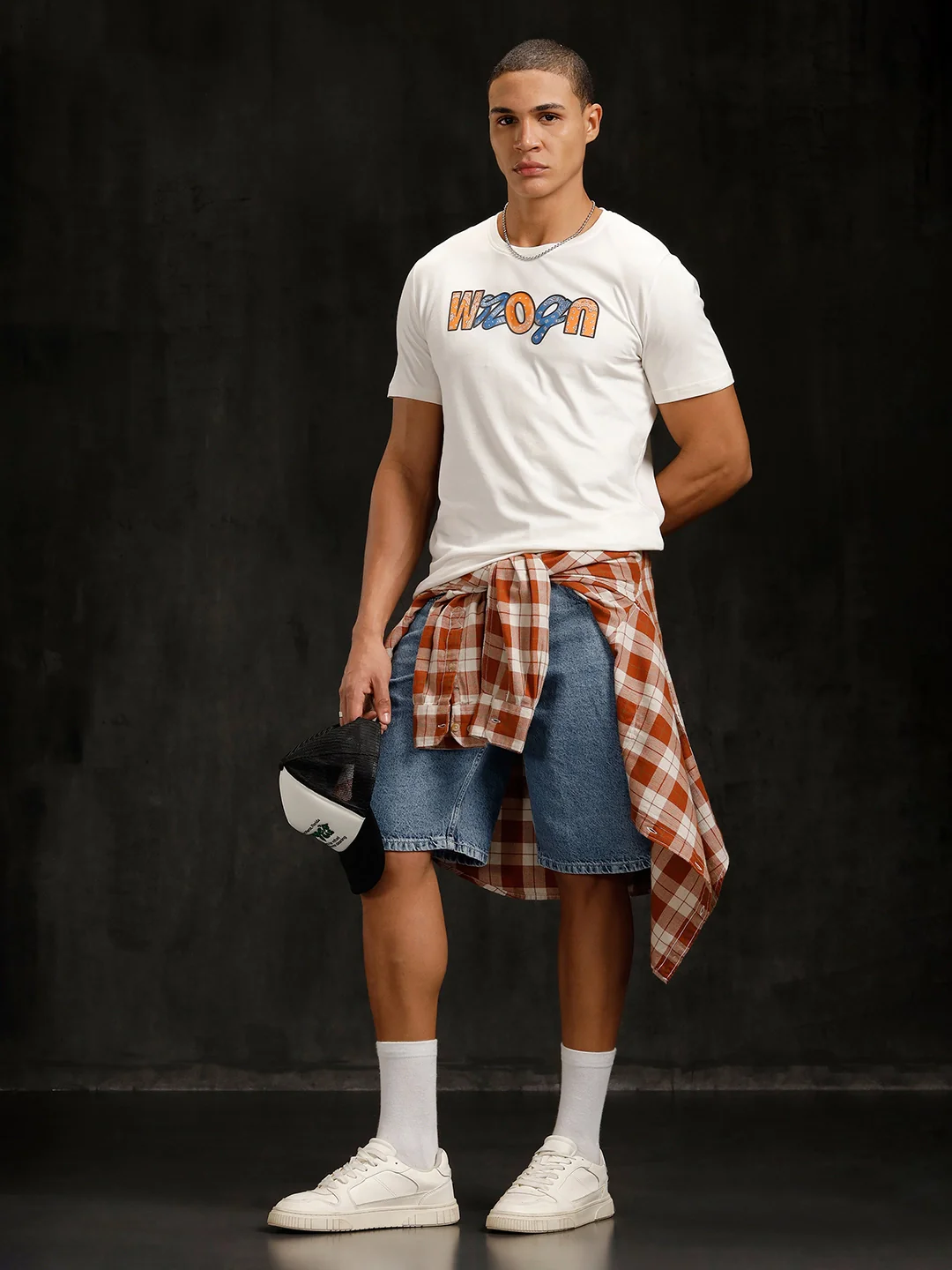 Bandana Logo Printed Slim Fit T-Shirt | White - Image 2
