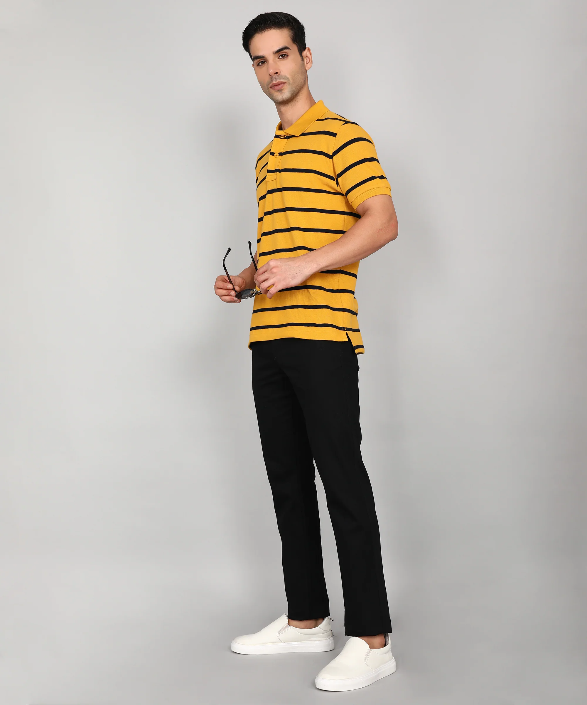 Basic Black Chino Trouser - Image 2