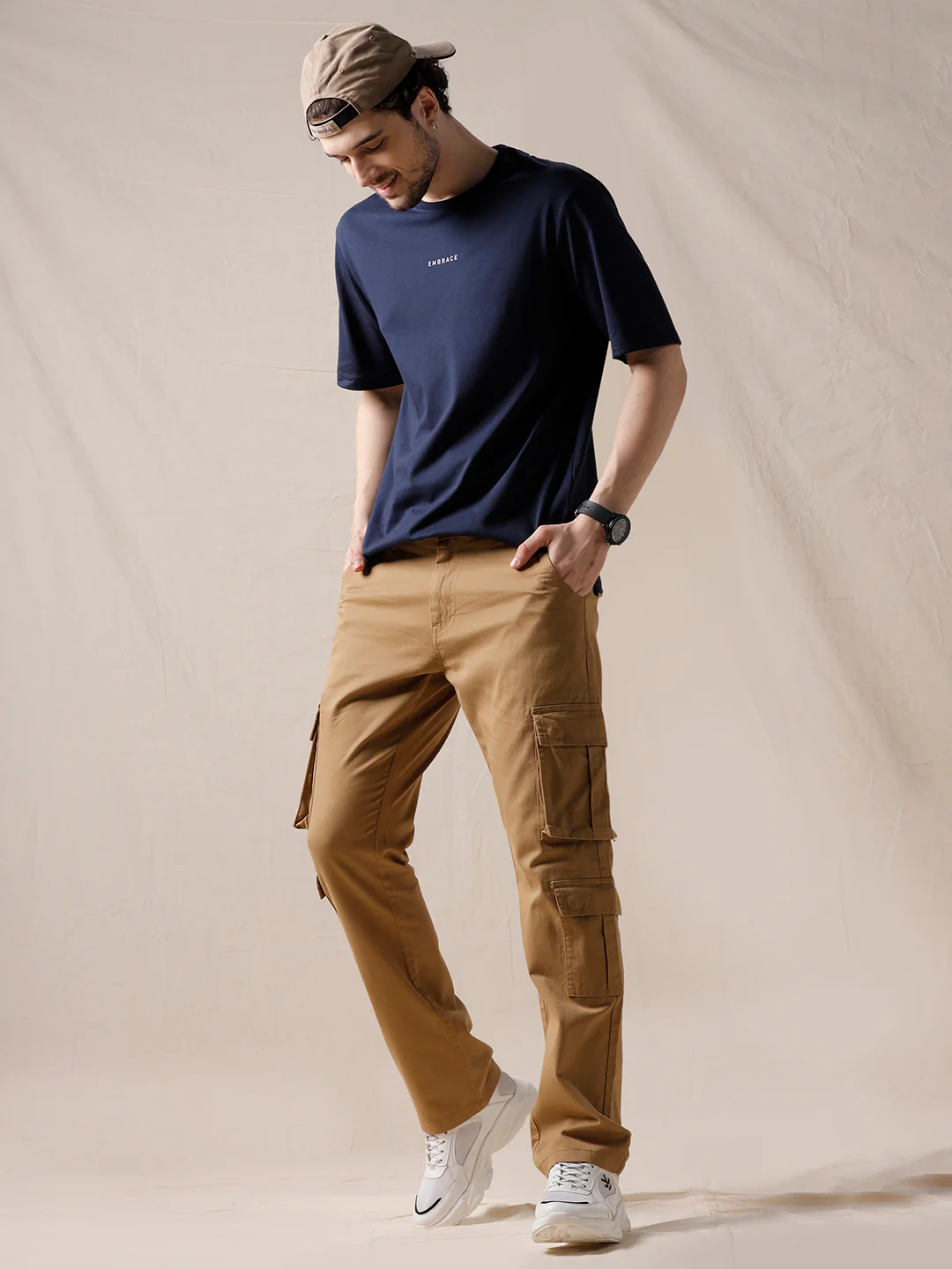Basic Brown Cargo Pants - Image 2