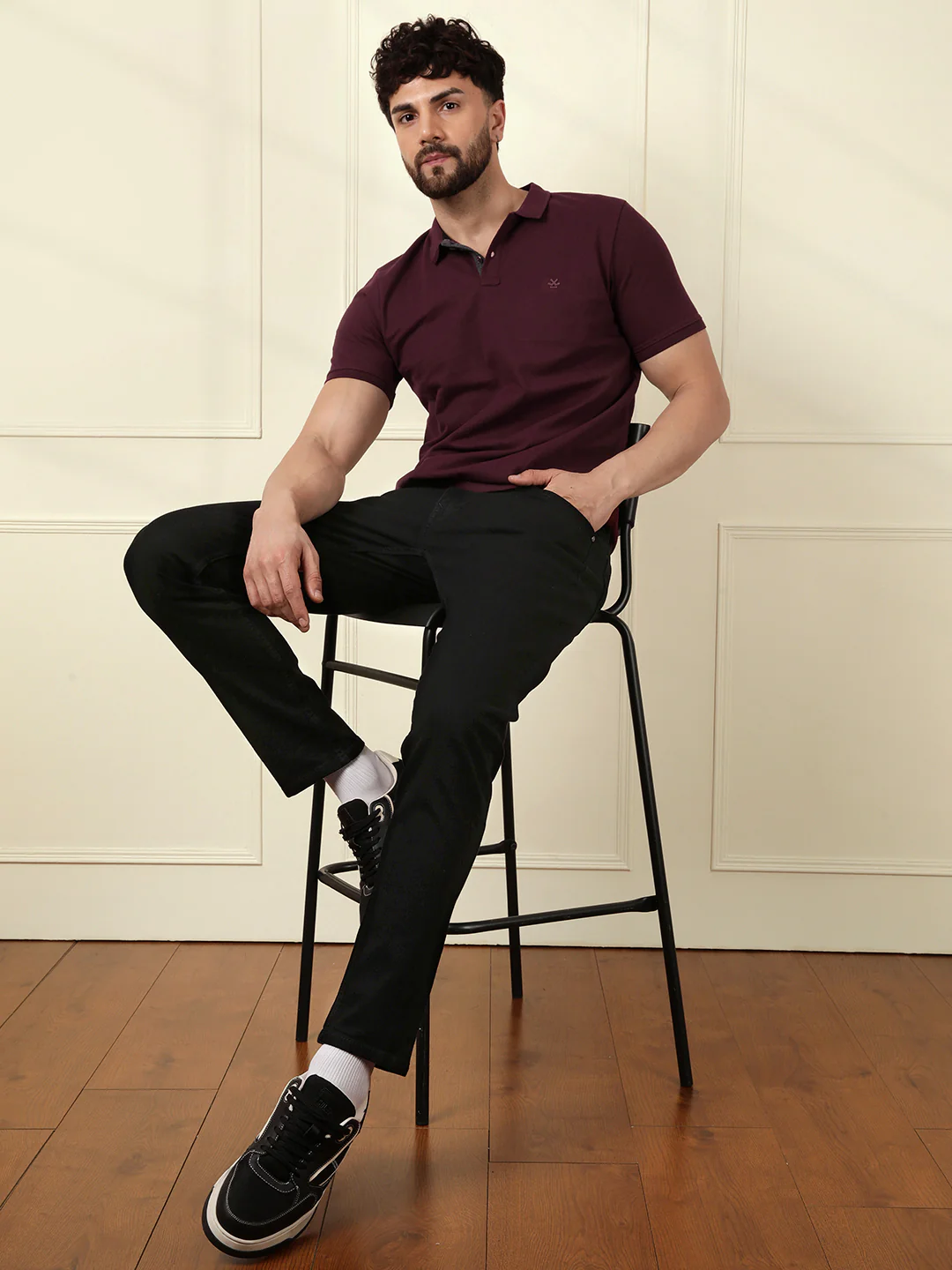 Basic Marron Pique Polo - Image 2