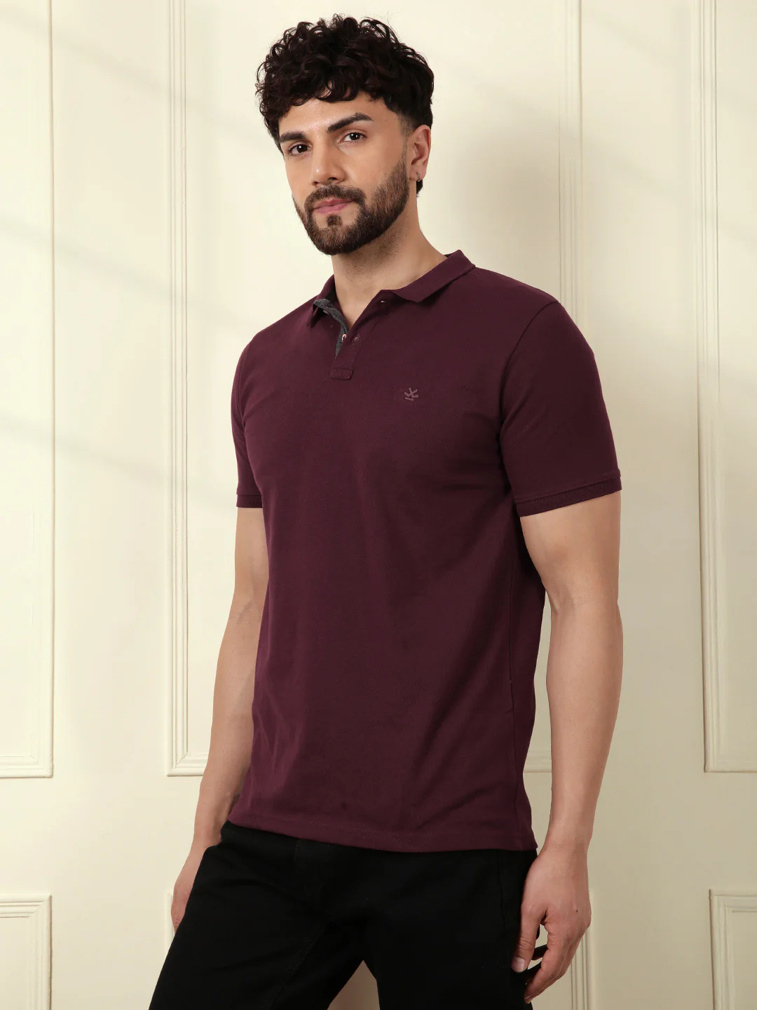 Basic Marron Pique Polo - Image 4