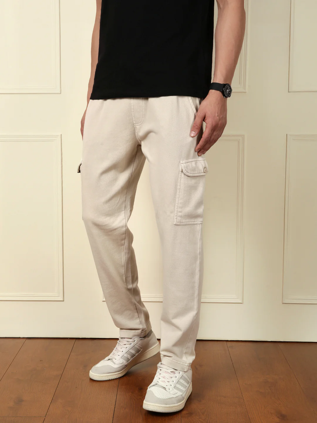 Acid Washed Jogger | Beige - Image 4