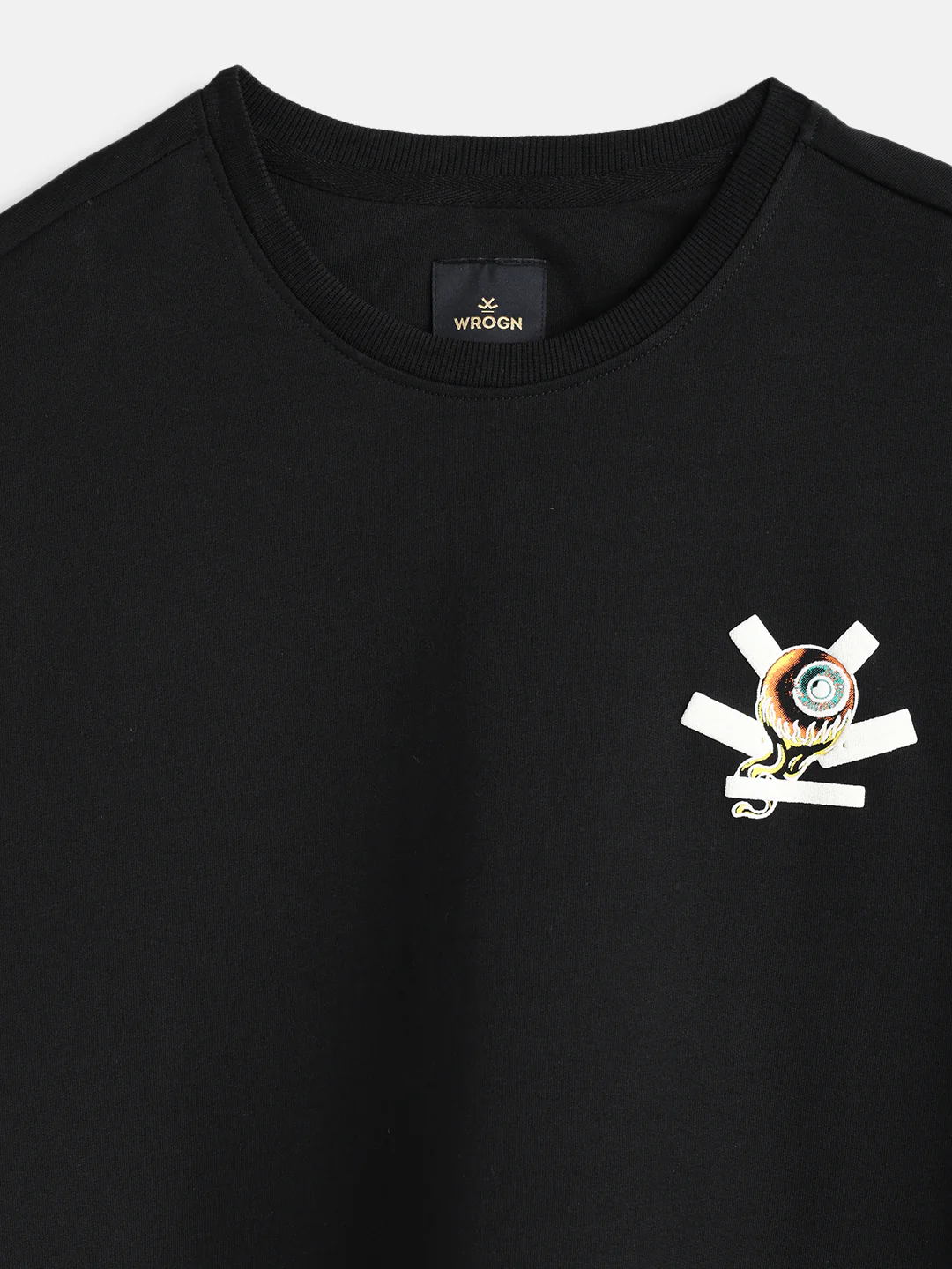 Bizarre Elements Inspired Oversized Back Print T-Shirt | Black - Image 3