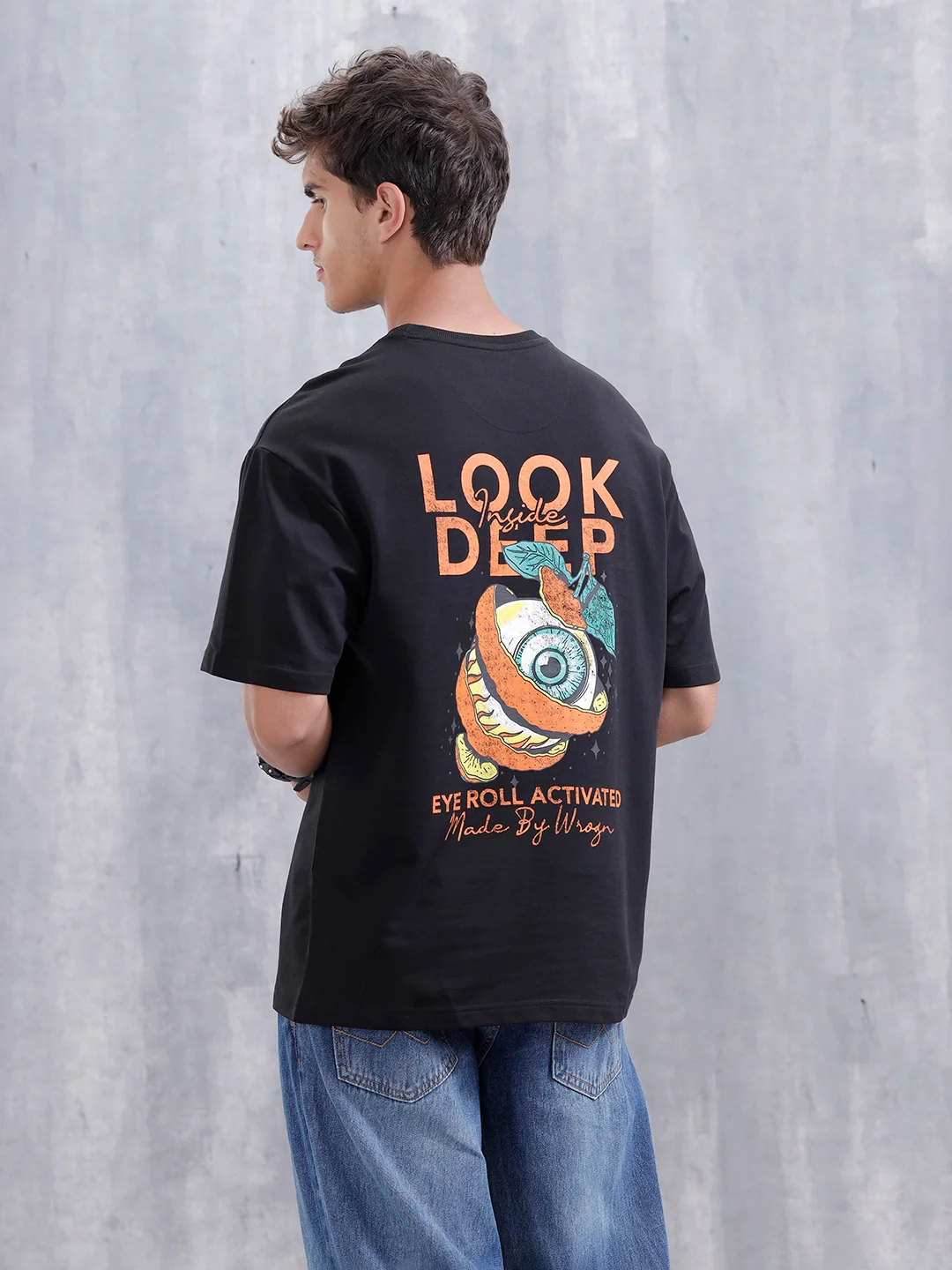 Bizarre Elements Inspired Oversized Back Print T-Shirt | Black - Image 6