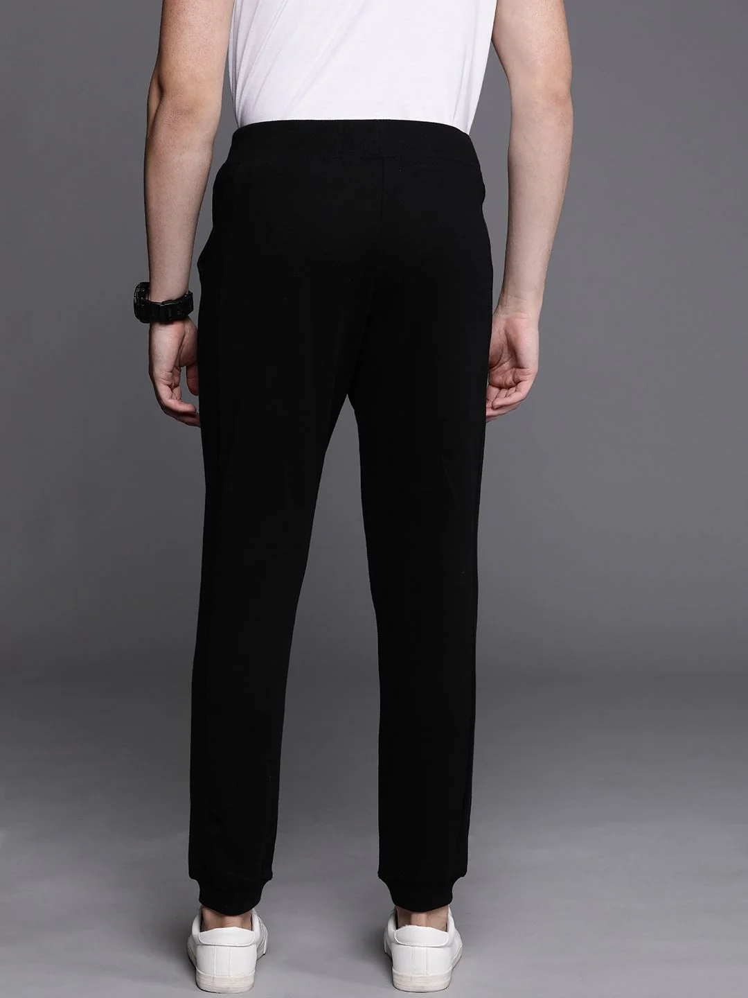 Black Solid Comfort Jogger - Image 3