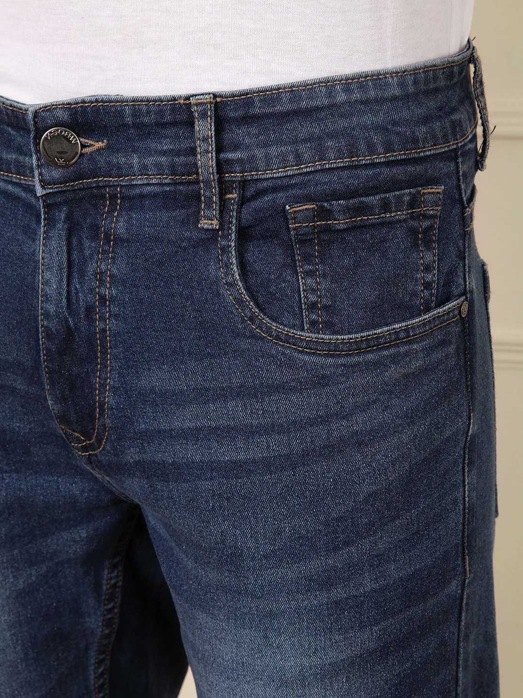 Heavy Fade Skinny Crop Jeans | Blue - Image 5