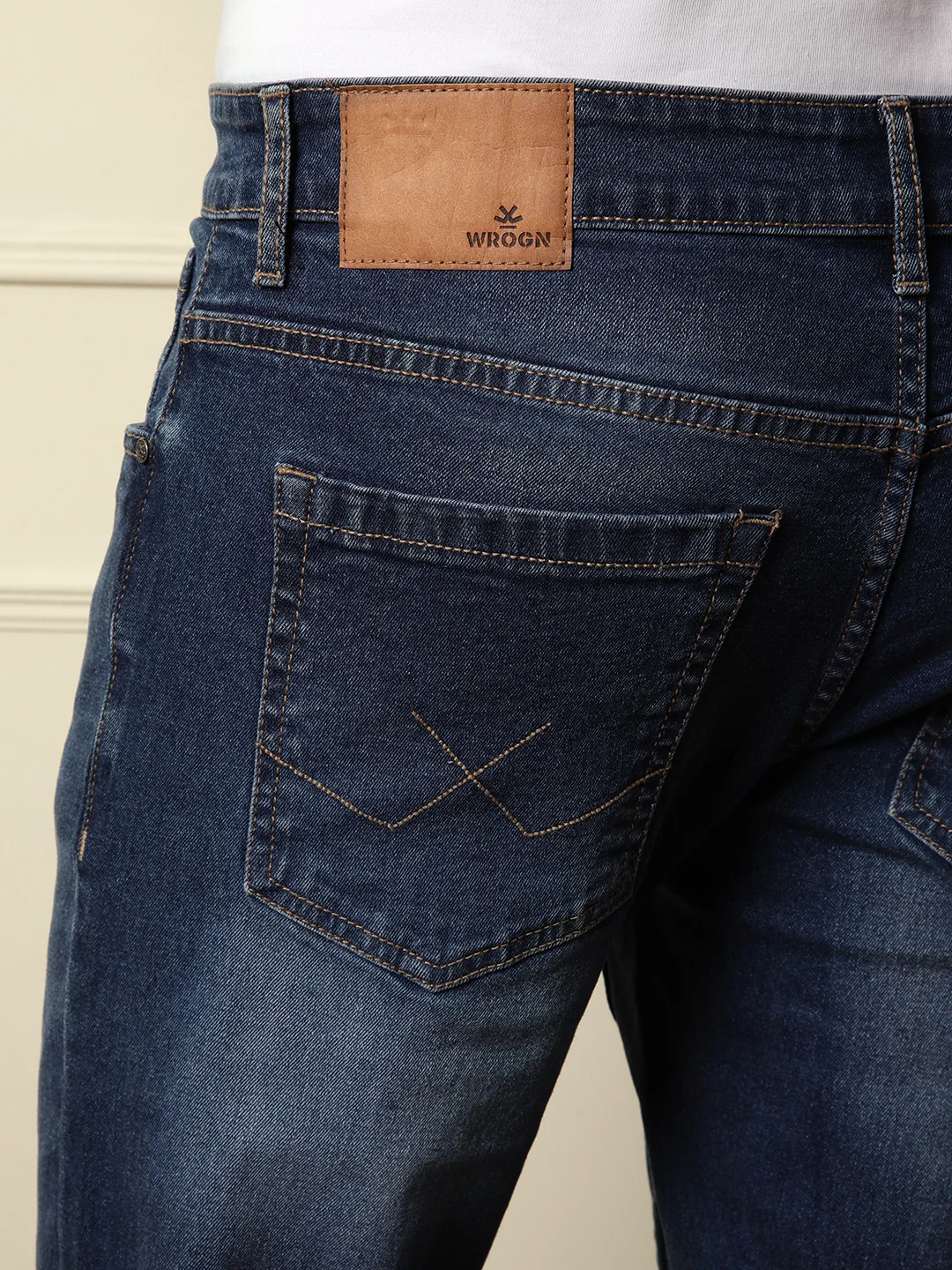 Heavy Fade Skinny Crop Jeans | Blue - Image 6