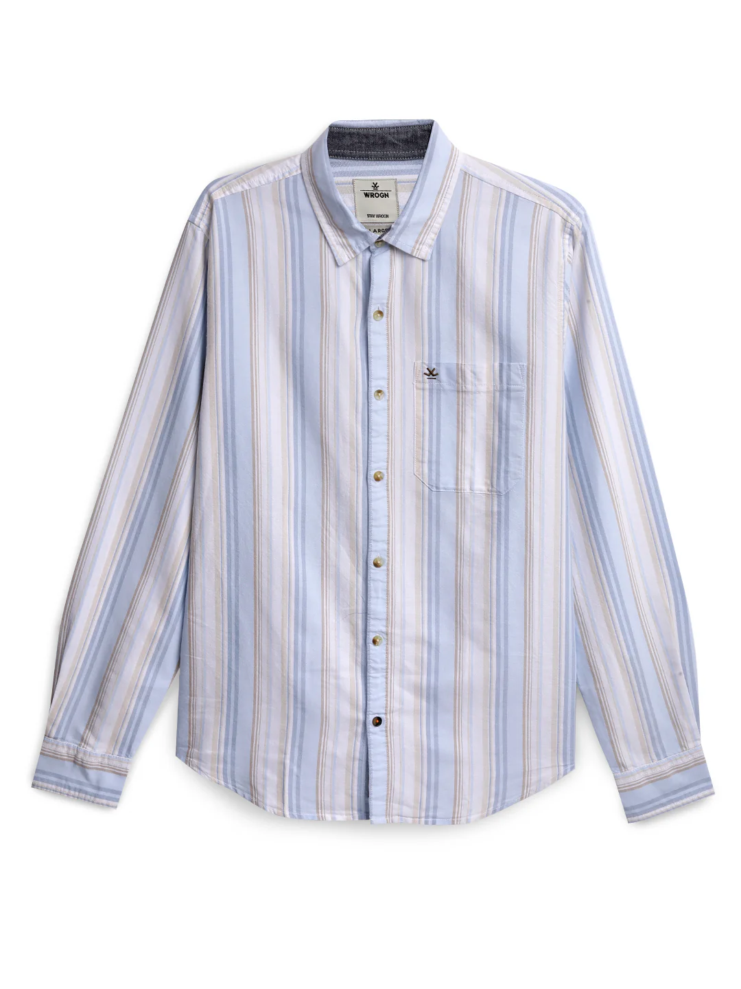 Blue & White Striped Shirt - Image 6