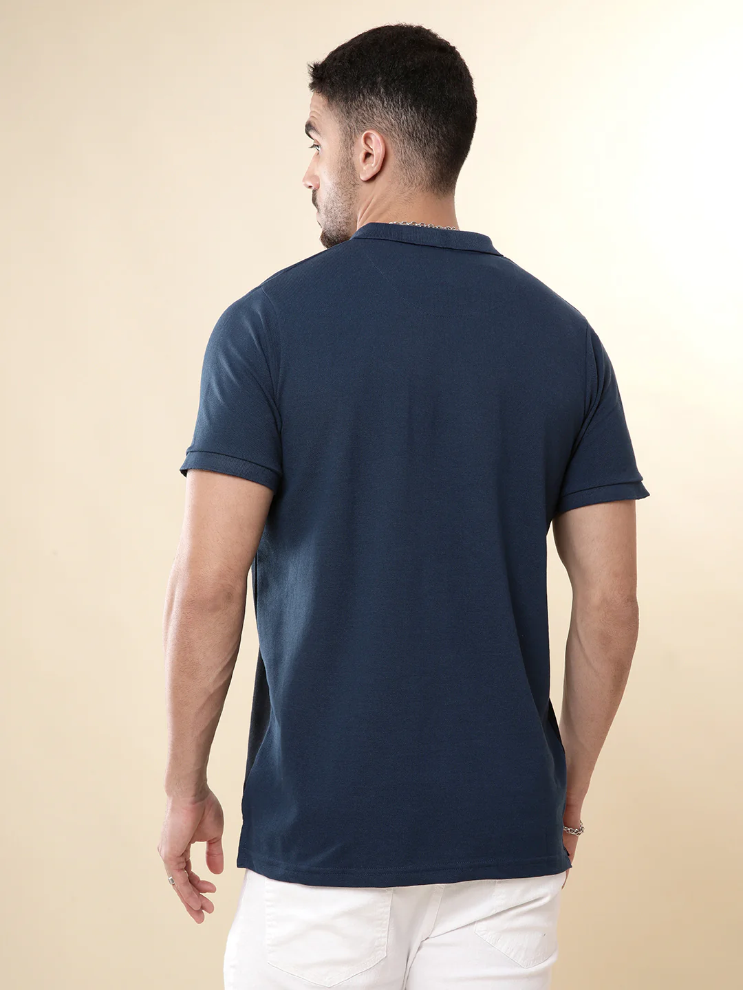 Blues Colour-blocked Polo T-Shirt - Image 3