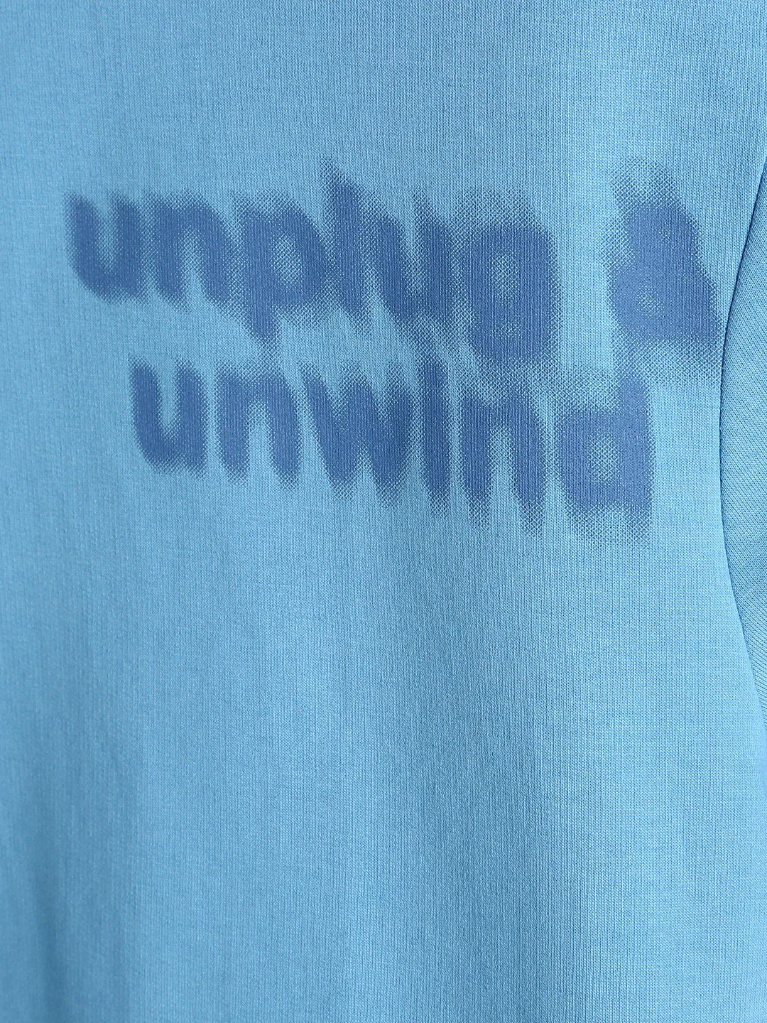 Blurred Placement Print Oversized T-Shirt | Blue - Image 4