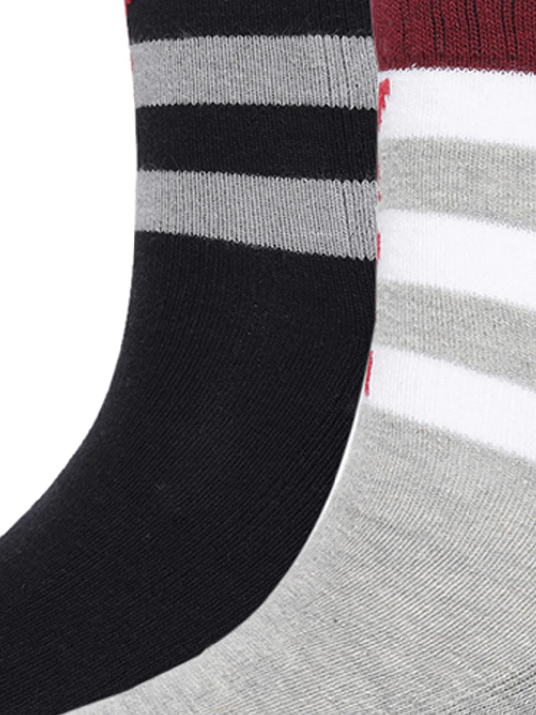 Bold Stretch Black & Grey Ankle Socks Pack of 2 - Image 4