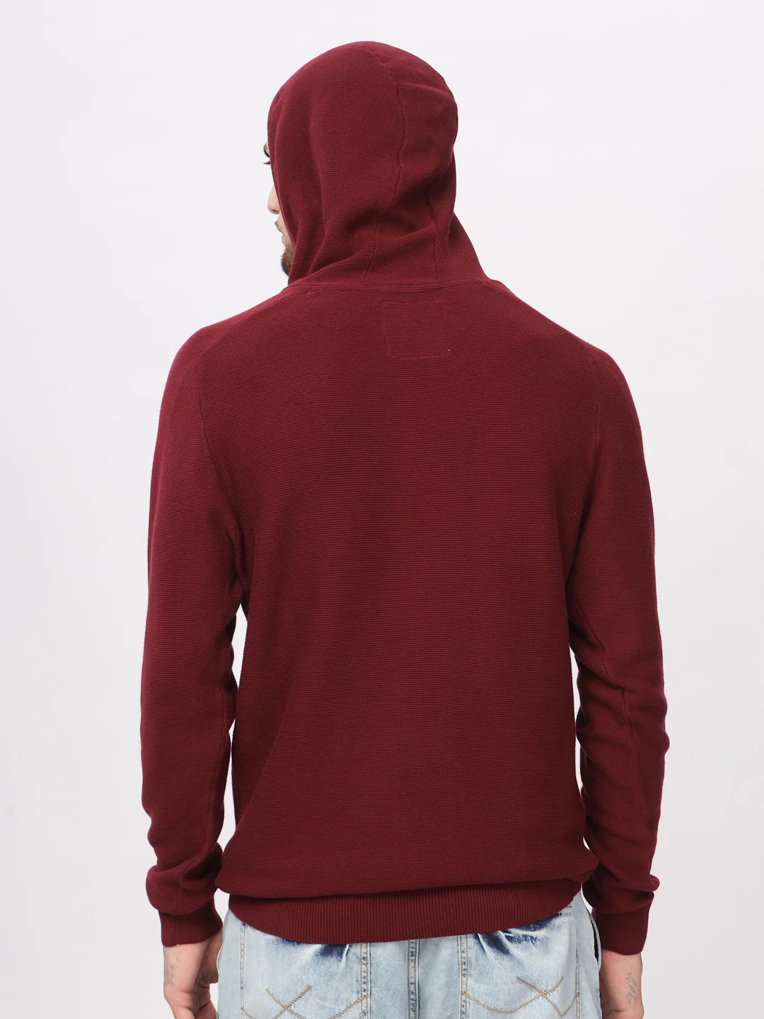 Branded Varsity Hooded Sweater - Image 3