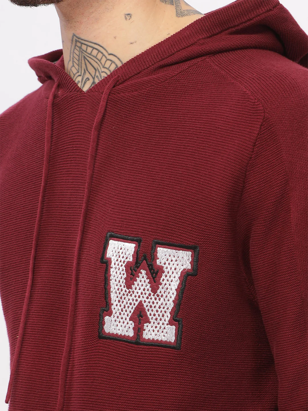 Branded Varsity Hooded Sweater - Image 5