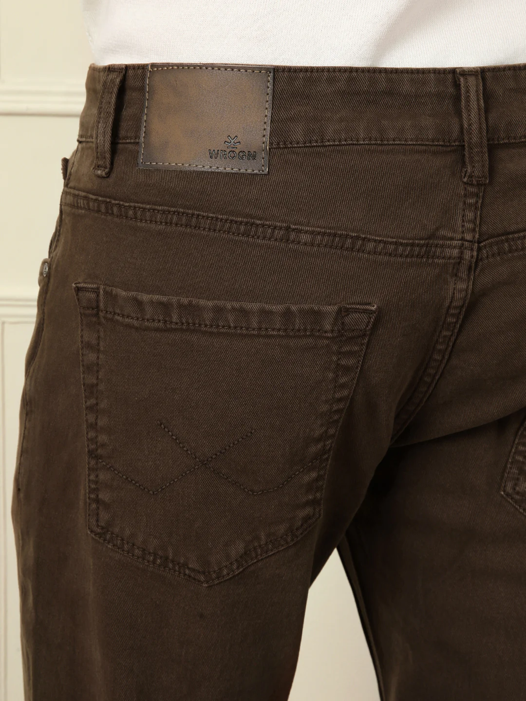 Skinny Crop Coloured Denim Jeans | Brown - Image 6