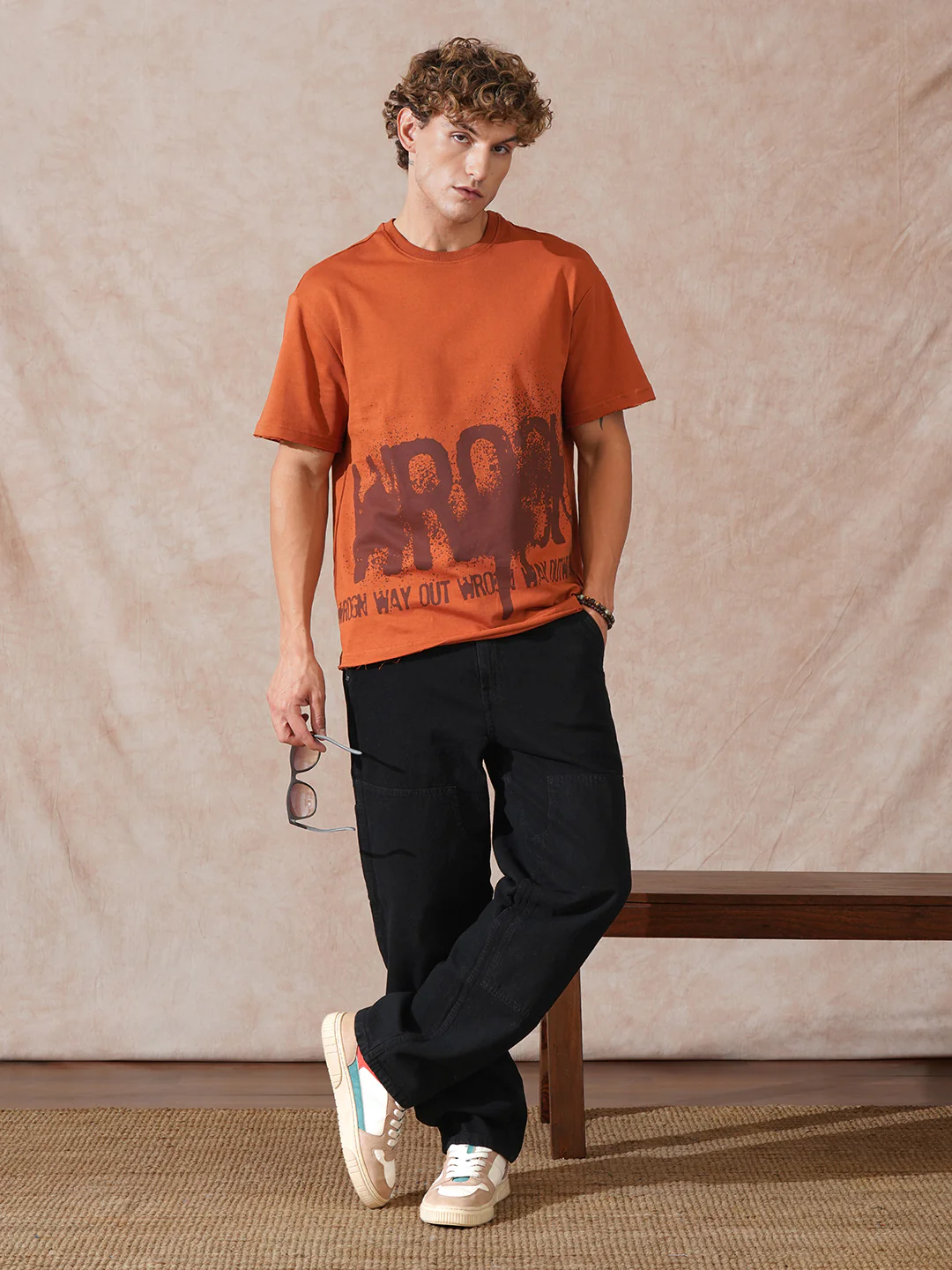 Carpenter Style Loose Fit Trouser | Black - Image 2