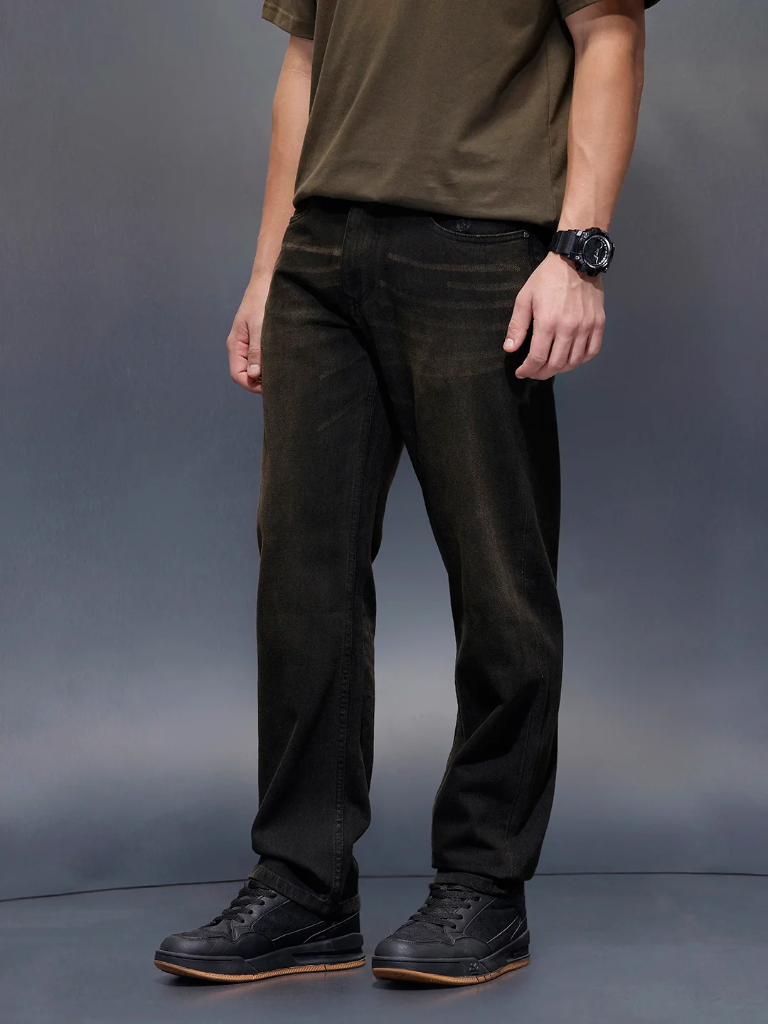Casual Anti Fit Denim Jeans  | Grey - Image 4