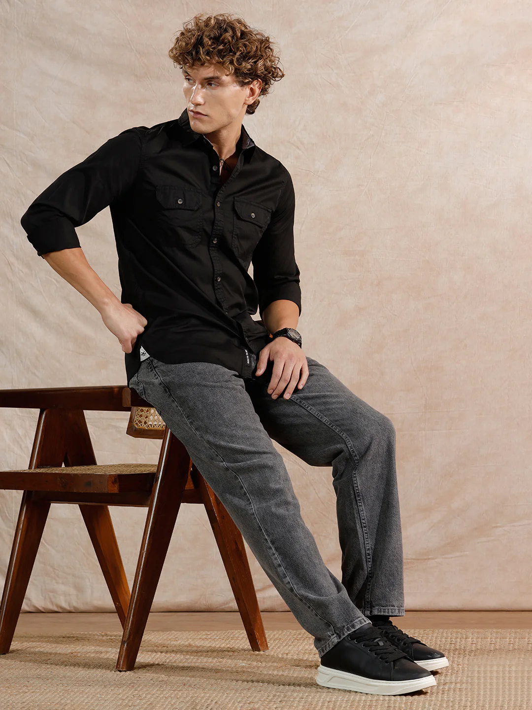 Casual Anti Fit Jeans | Dark Grey - Image 2