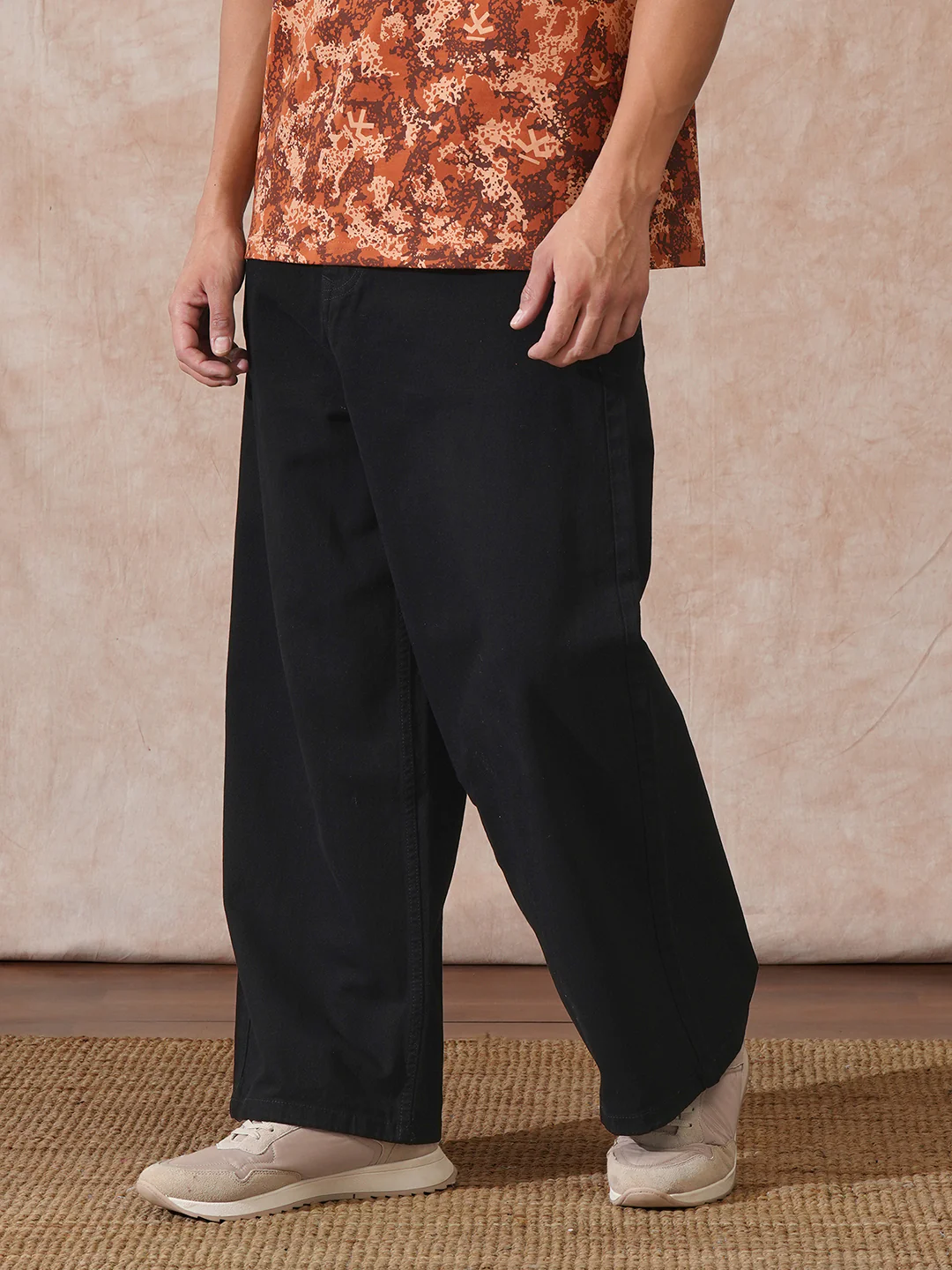 Casual Baggy Fit Jeans | Black - Image 4