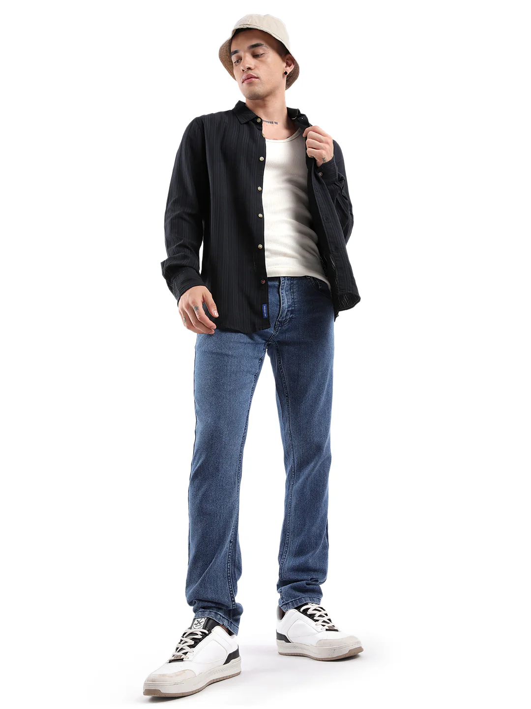 Casual Blue Heavy Duty Jeans - Image 2