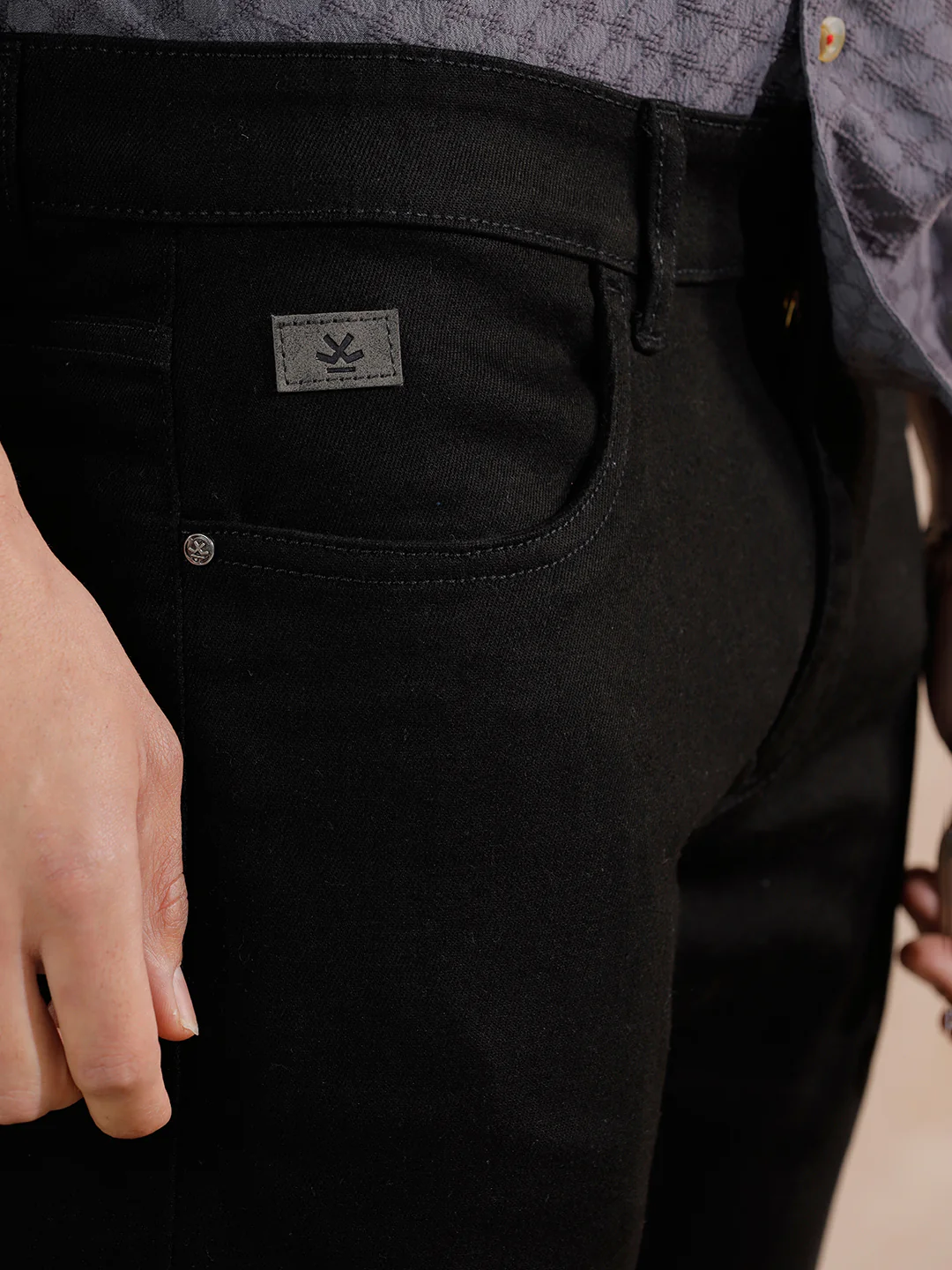 Casual Slim Fit Jeans | Black - Image 5