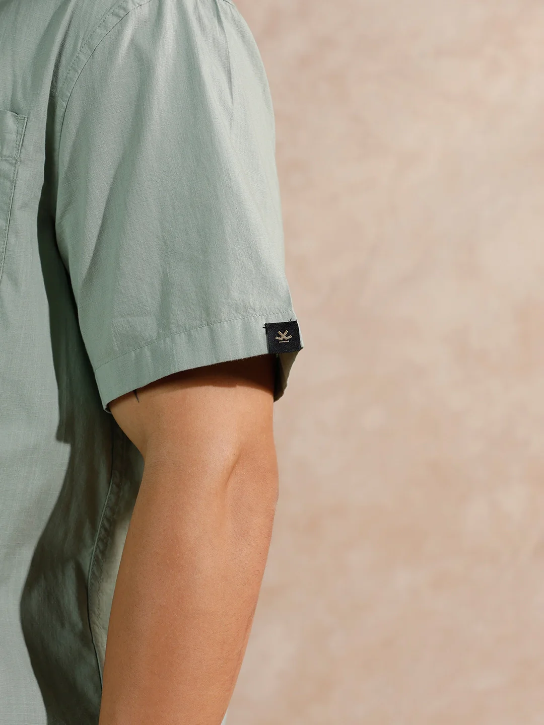 Cotton Slub Overdyed Shirt | Olive - Image 6