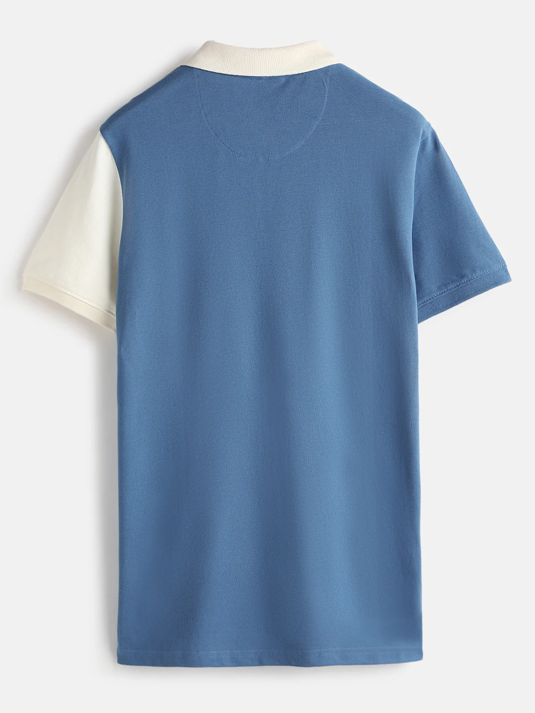 Casual Cut & Sew Polo T-Shirt | Off White - Image 4