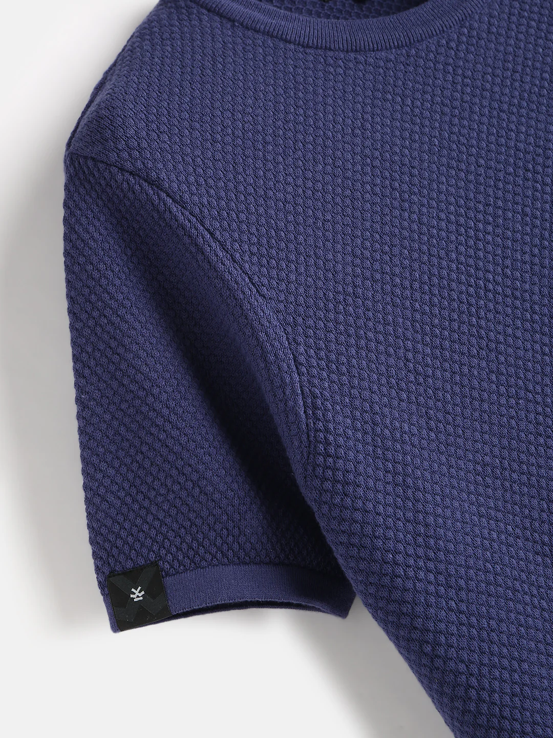 Casual Flat Knit T-Shirt | Purple - Image 3