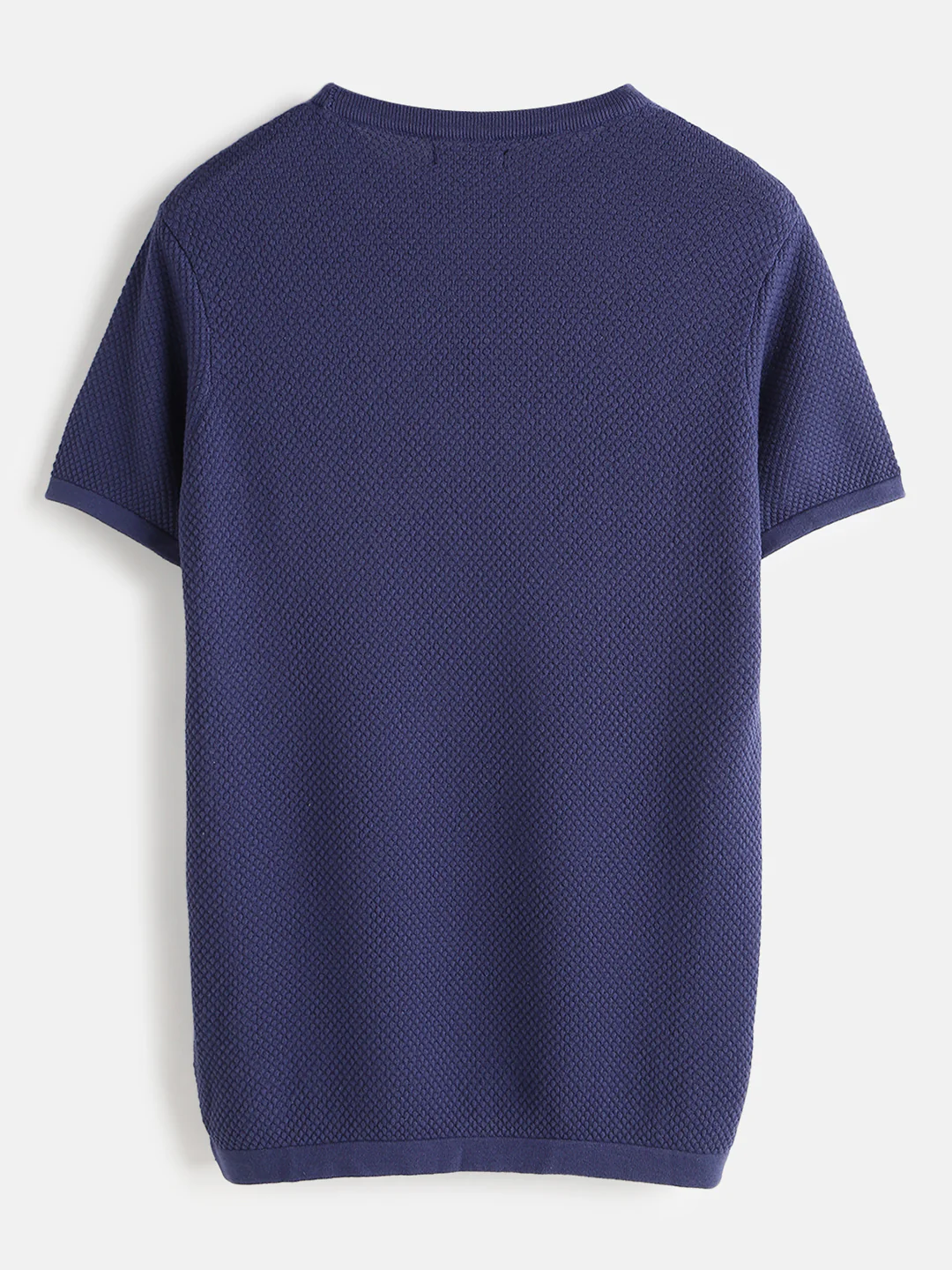 Casual Flat Knit T-Shirt | Purple - Image 5