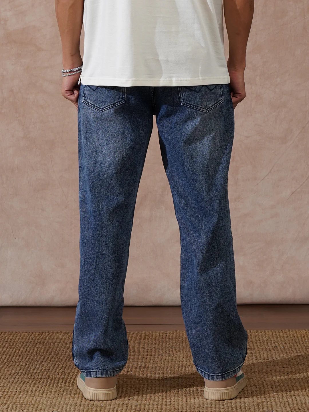 Casual Loose Fit Jeans | Dark Blue - Image 3
