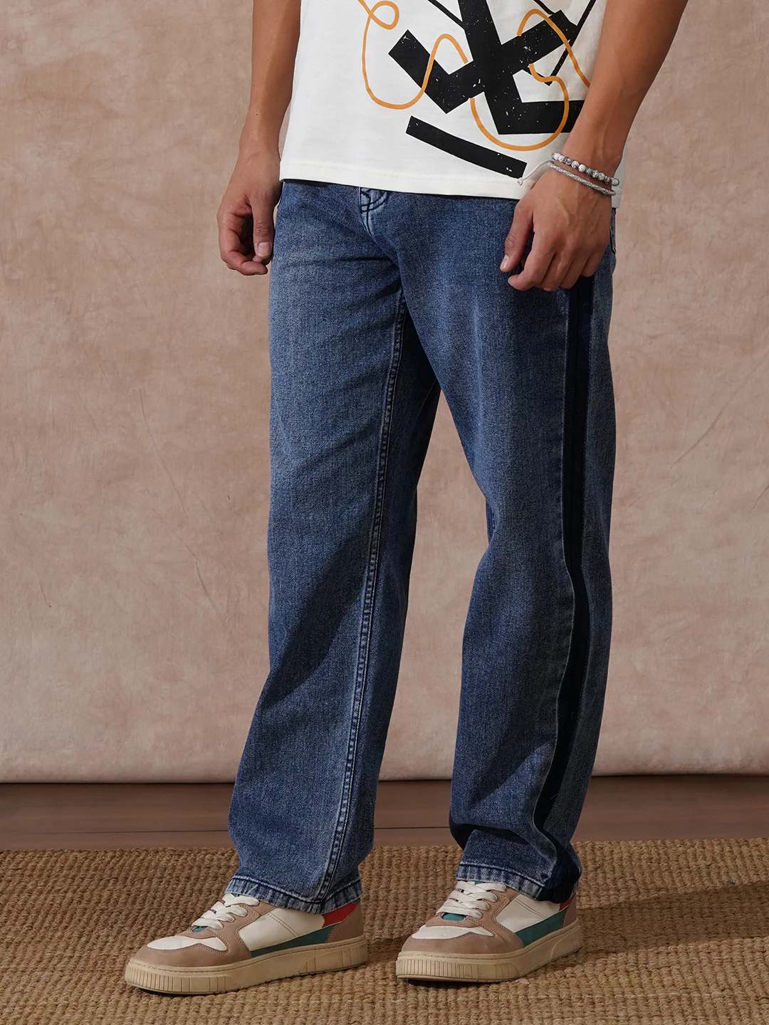 Casual Loose Fit Jeans | Dark Blue - Image 4