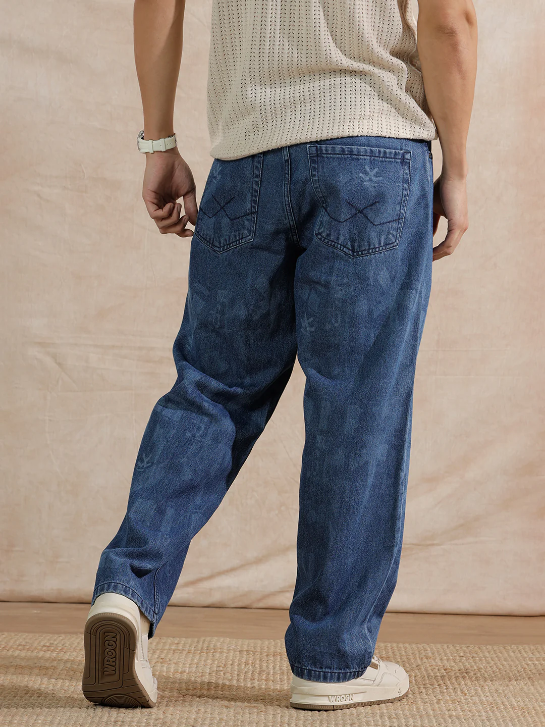 Casual Loose Fit Jeans | Med Stone - Image 3