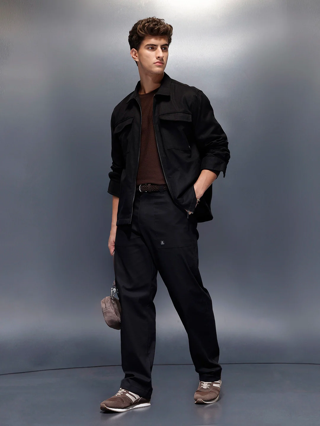 Casual Loose Fit Trouser  | Black - Image 2