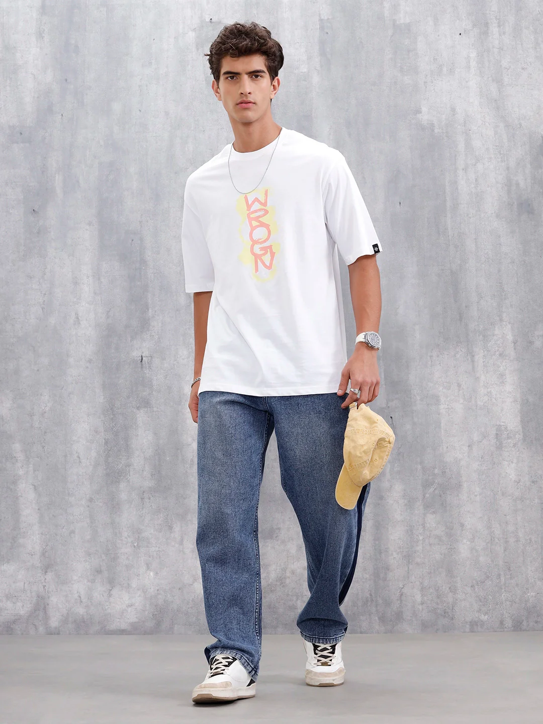 Casual Men Tee With Graphic | White - Image 2