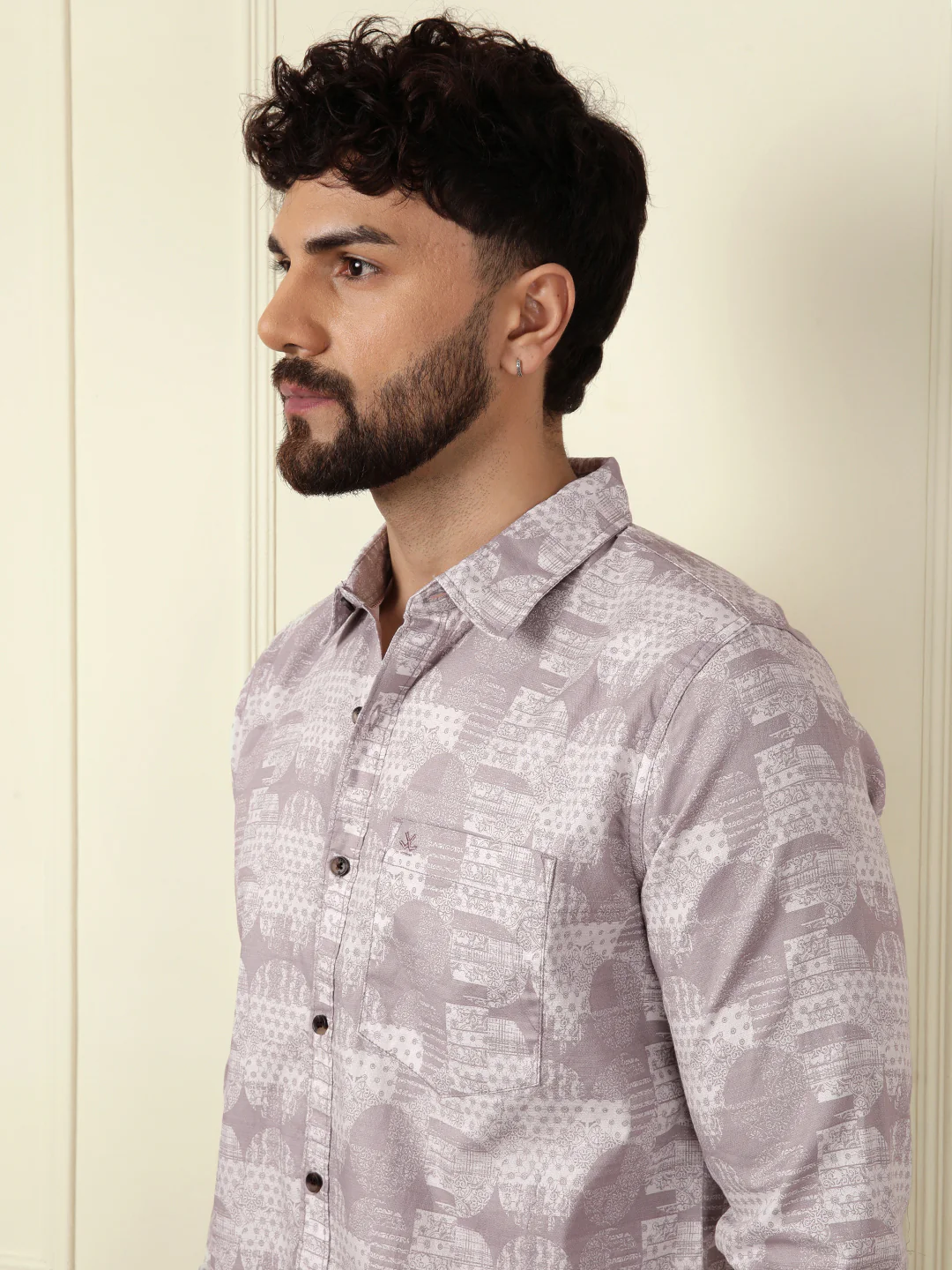 Abstract Urban AOP Shirt | Pink - Image 5