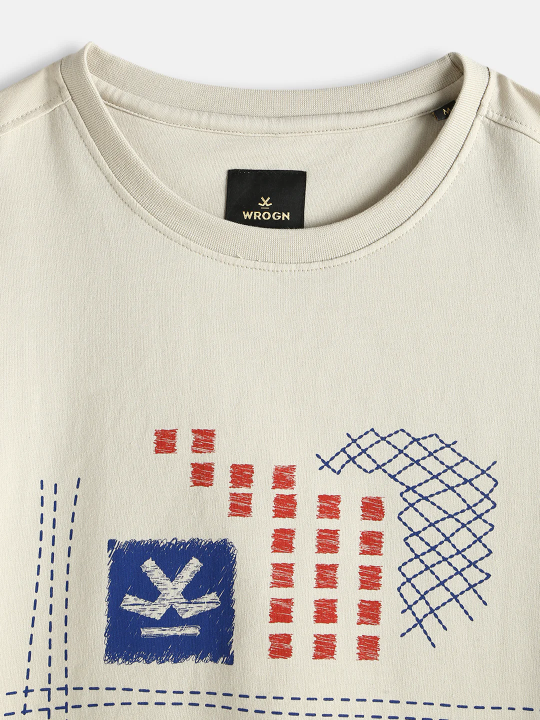 Casual Printed T-Shirt | Beige - Image 3