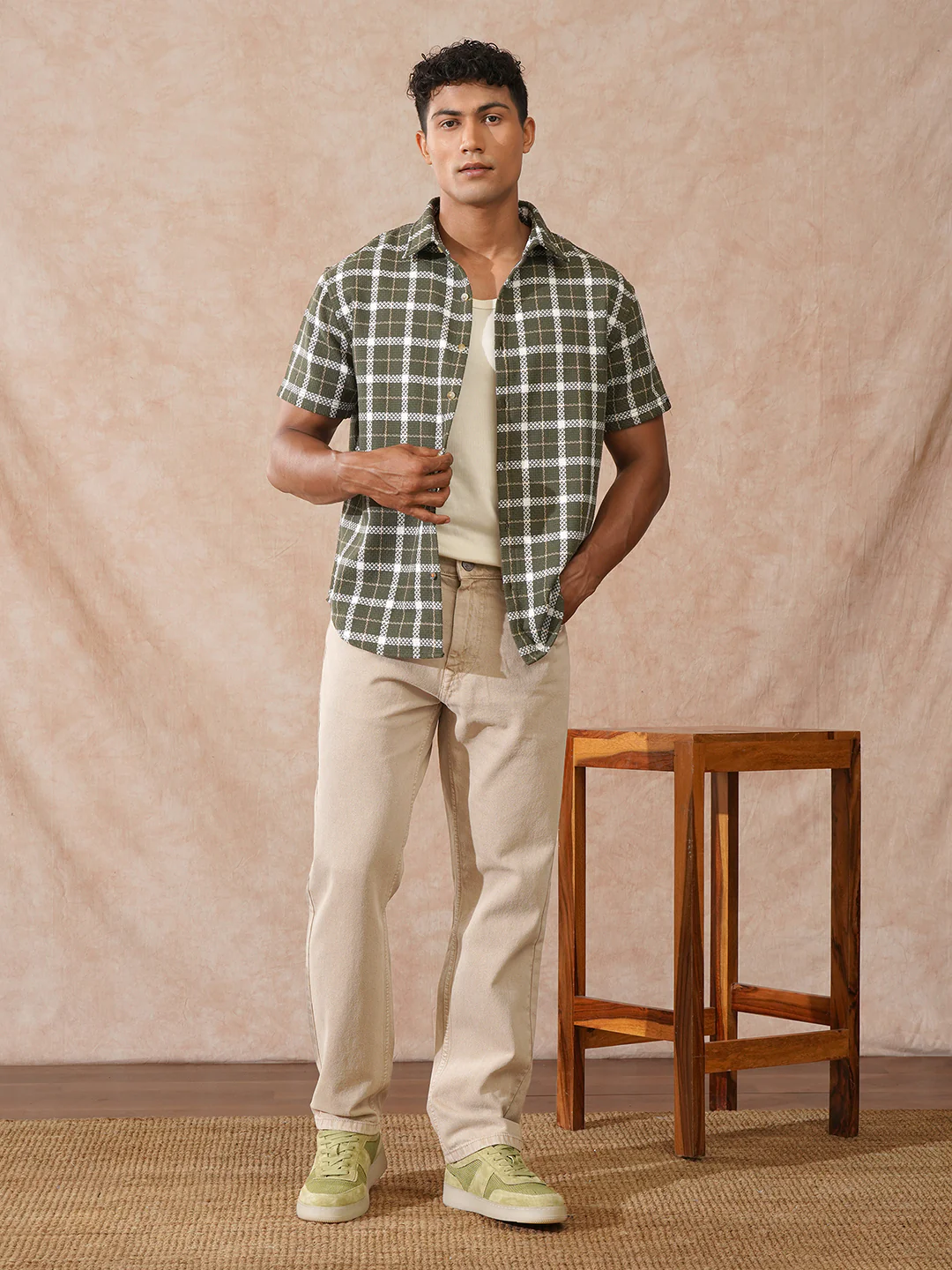 Casual Relaxed Fit Jeans | Beige - Image 2