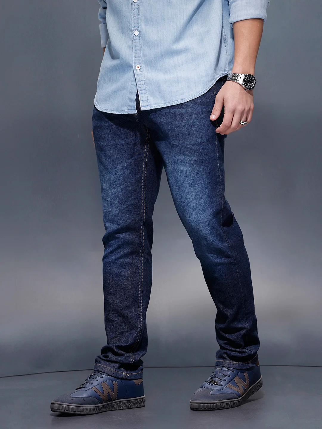 Casual Slim Fit Denim Jeans  | Blue - Image 4