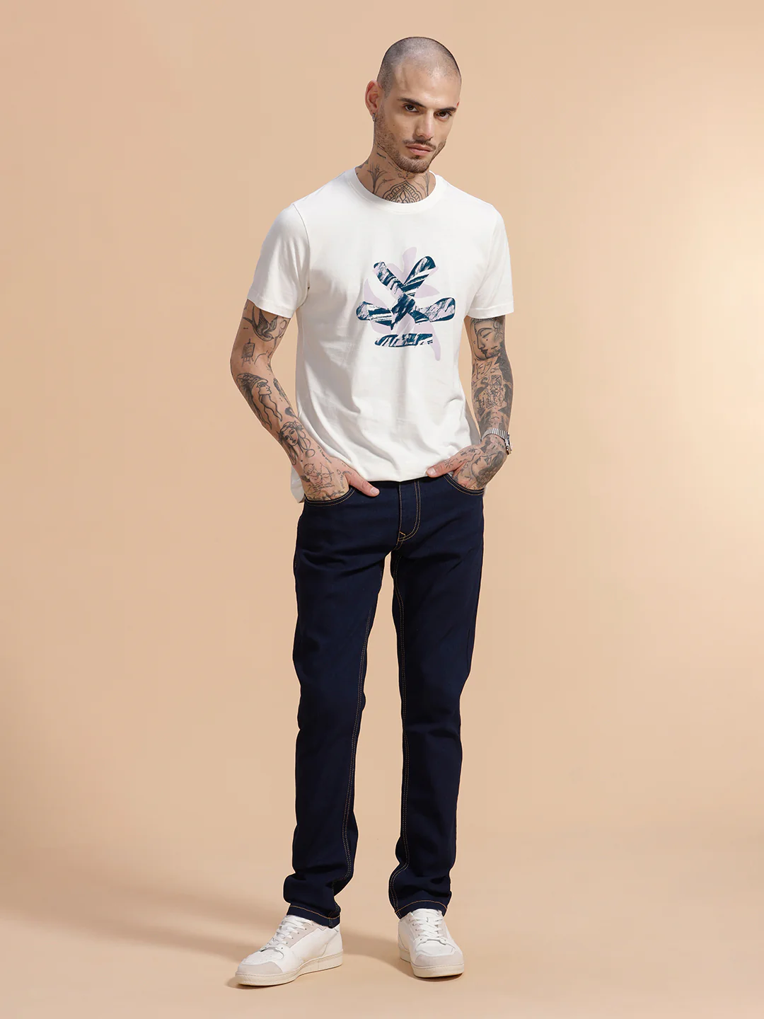 Casual Slim Fit Jeans | Dark Blue - Image 2