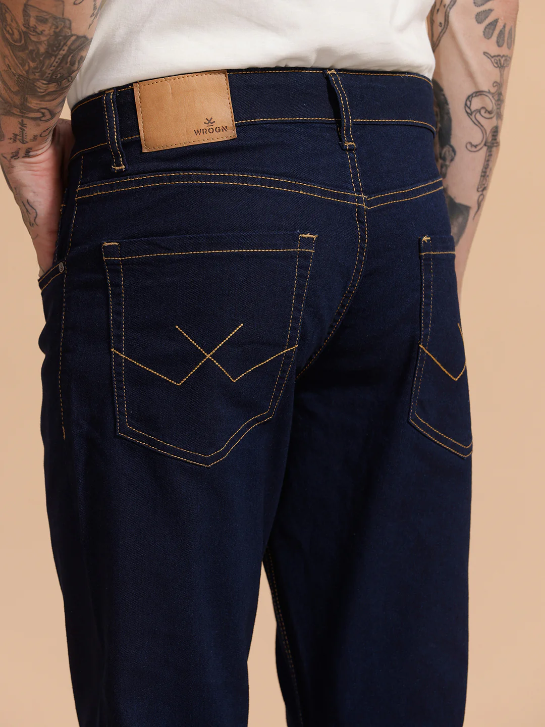 Casual Slim Fit Jeans | Dark Blue - Image 5