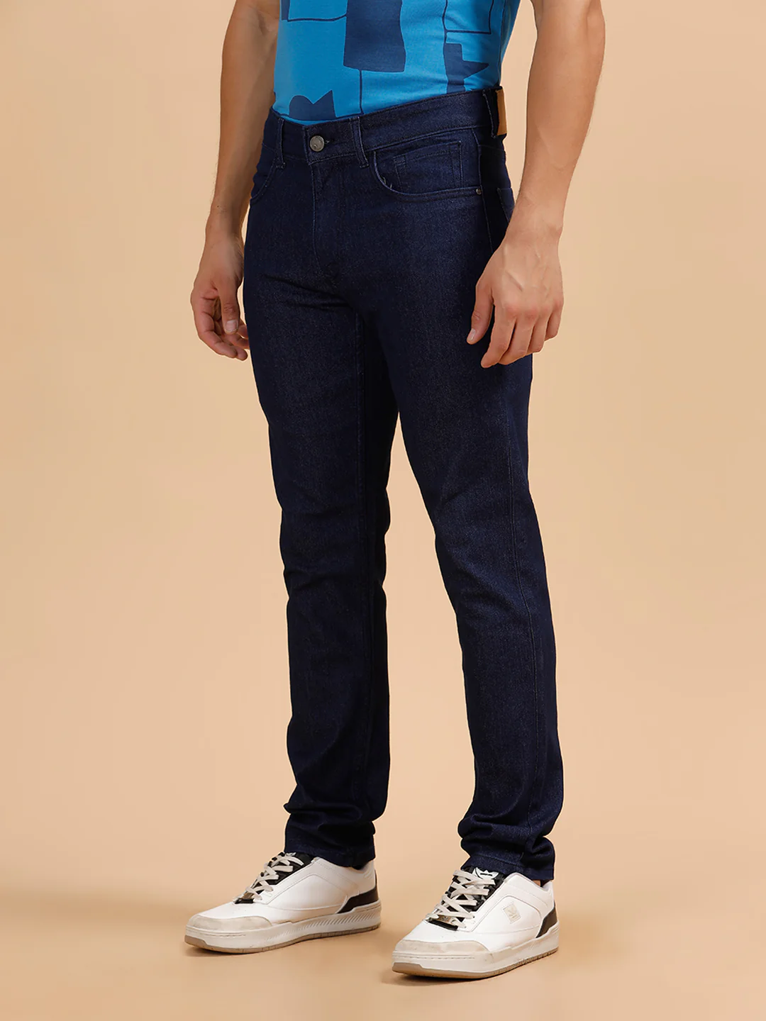 Casual Slim Fit Jeans | Dark Blue - Image 4